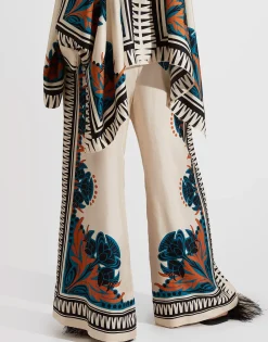 Palazzo PantsFlorence Plac&eacute;e in Silk Twill