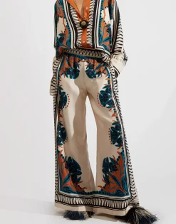 Palazzo PantsFlorence Plac&eacute;e in Silk Twill
