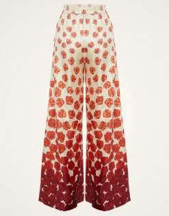 Palazzo PantsHaze Placèe Red in Silk Twill