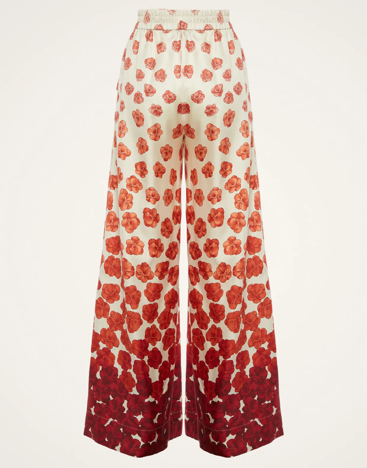 Palazzo PantsHaze Placèe Red in Silk Twill