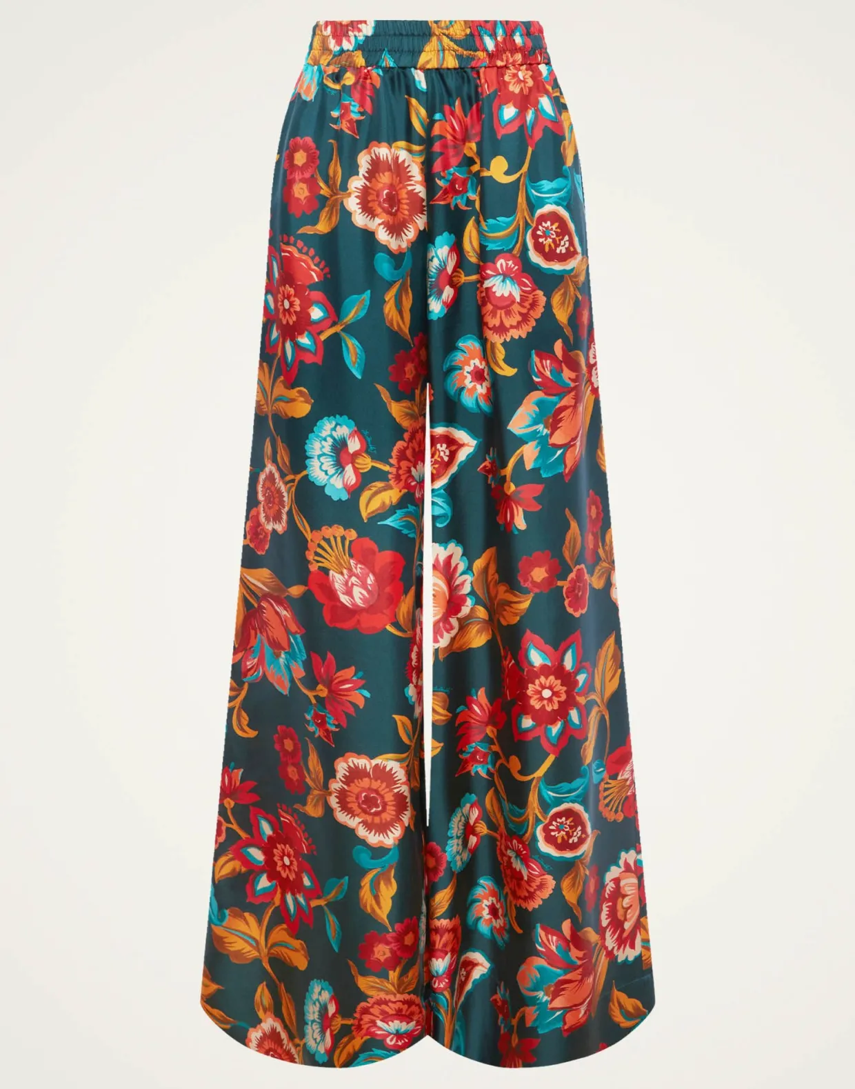 Palazzo PantsHottie Emerald in Silk Twill