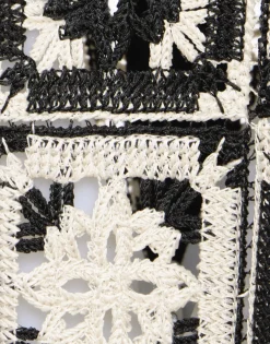 Palazzo PantsMini Tiles Black in Macram&eacute;