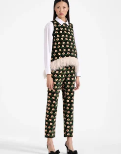 24/7 PantsMayfair Black in Cotton Velvet