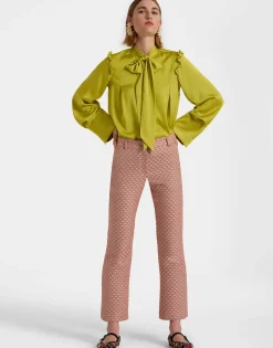 24/7 PantsTulip Pale Pink in Jacquard