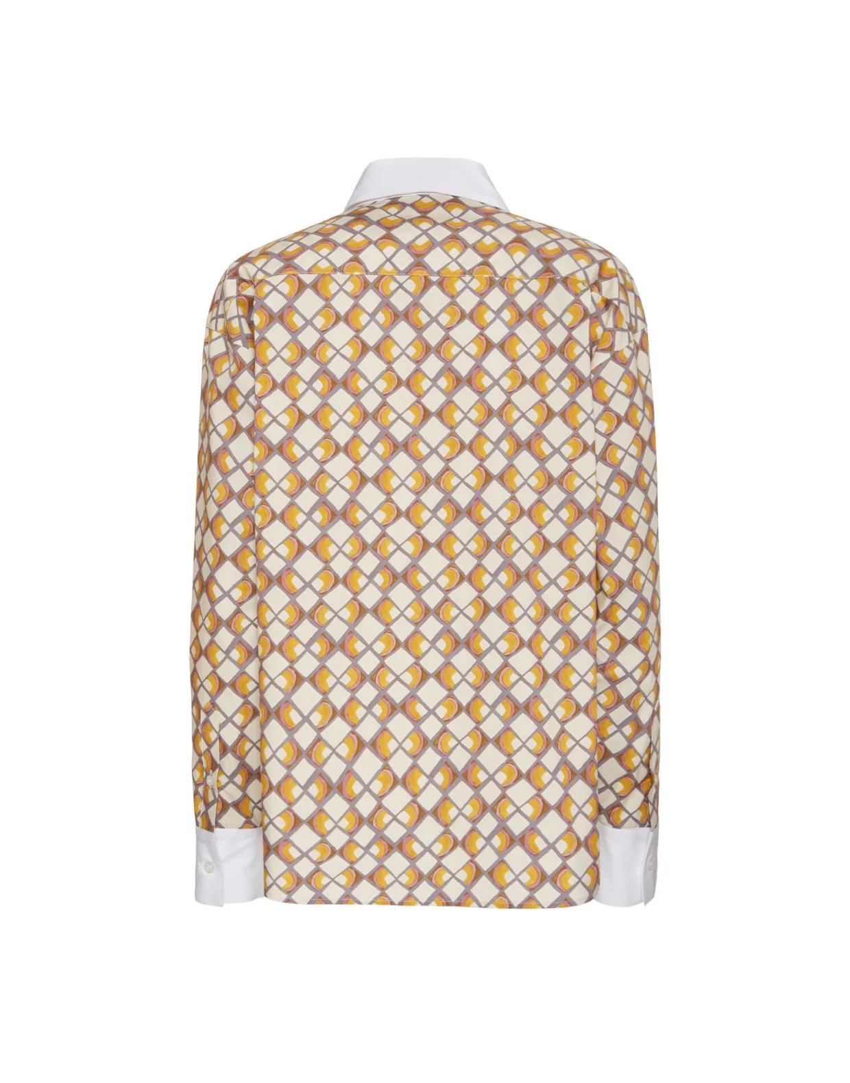 Peggy ShirtHalf-Light Micro Cream in Poplin Cotton