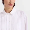 Peggy ShirtSolid White in Tailor Poplin