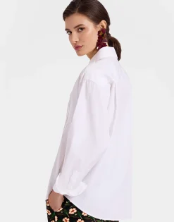 Peggy ShirtSolid White in Tailor Poplin