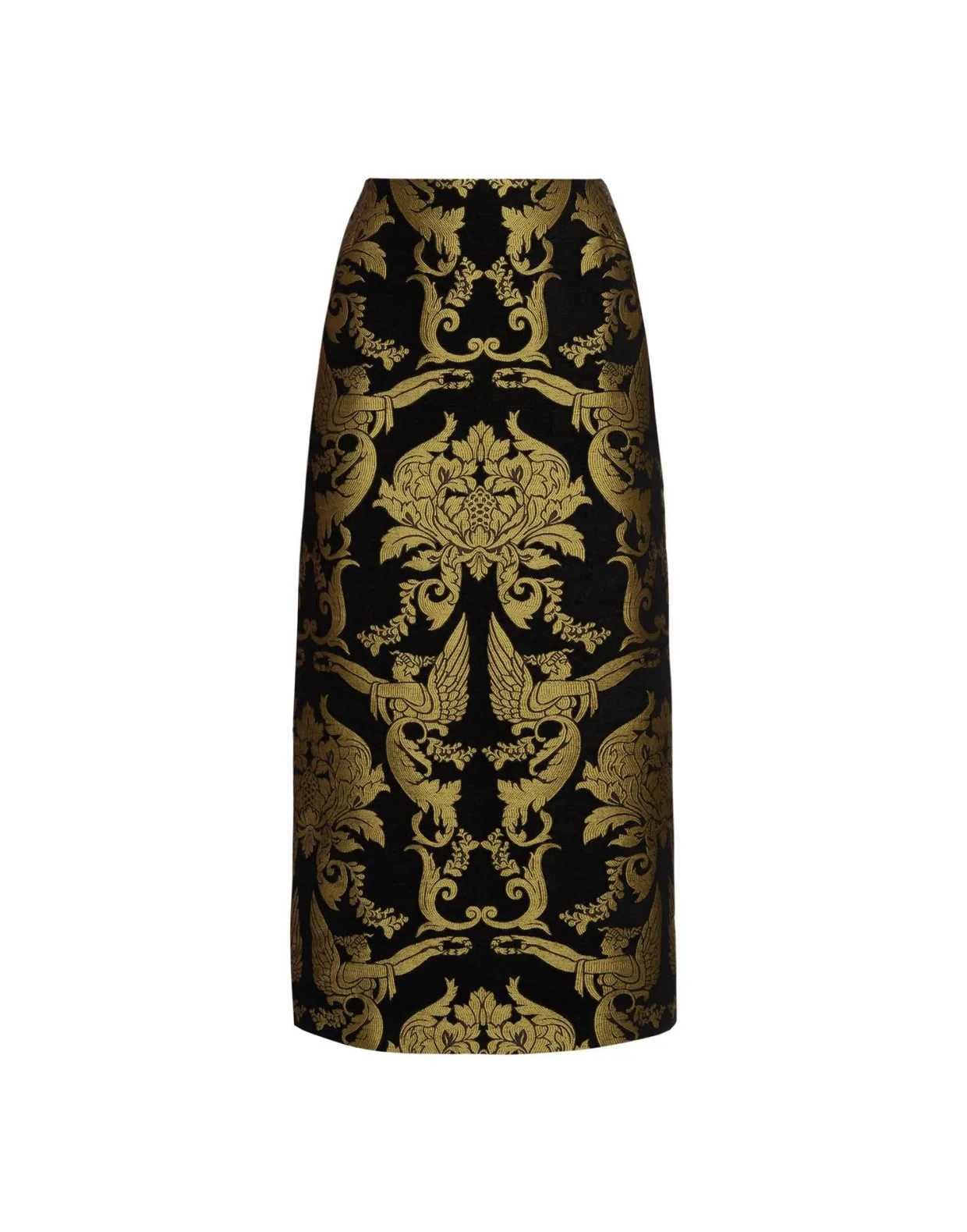 Pencil SkirtCherubs Black in Jacquard