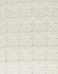 Pencil SkirtClover White in Embroidered Cotton
