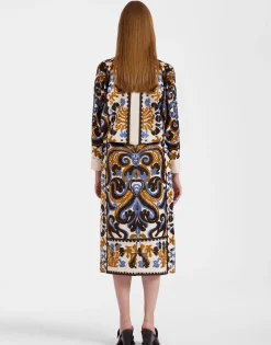 Pencil SkirtCorsini Cream in Jacquard