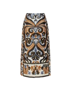 Pencil SkirtCorsini Cream in Jacquard