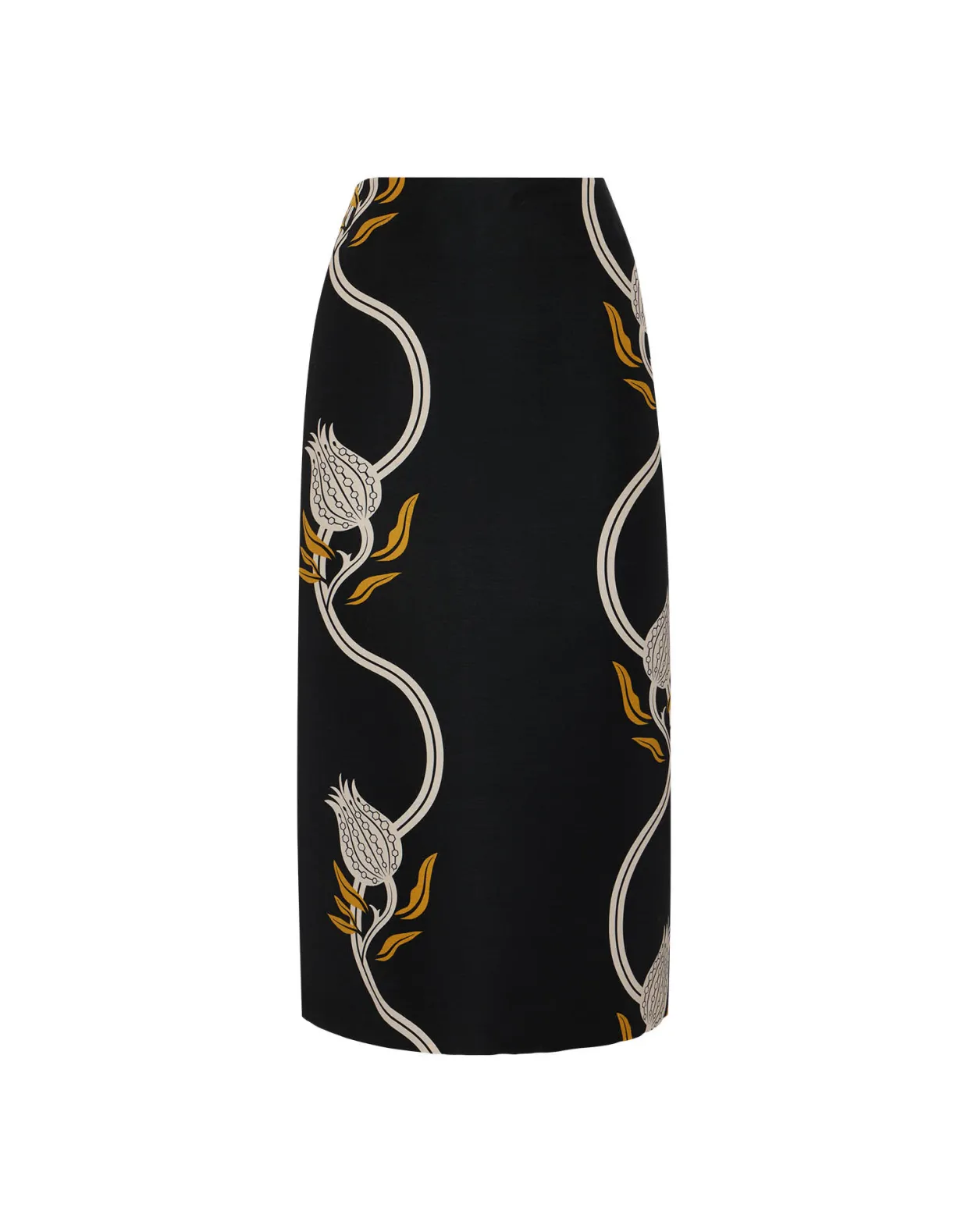 Pencil SkirtMelograno Black & White in Cady Wool
