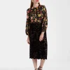 Pencil SkirtVaudeville Brown in Cotton Lace