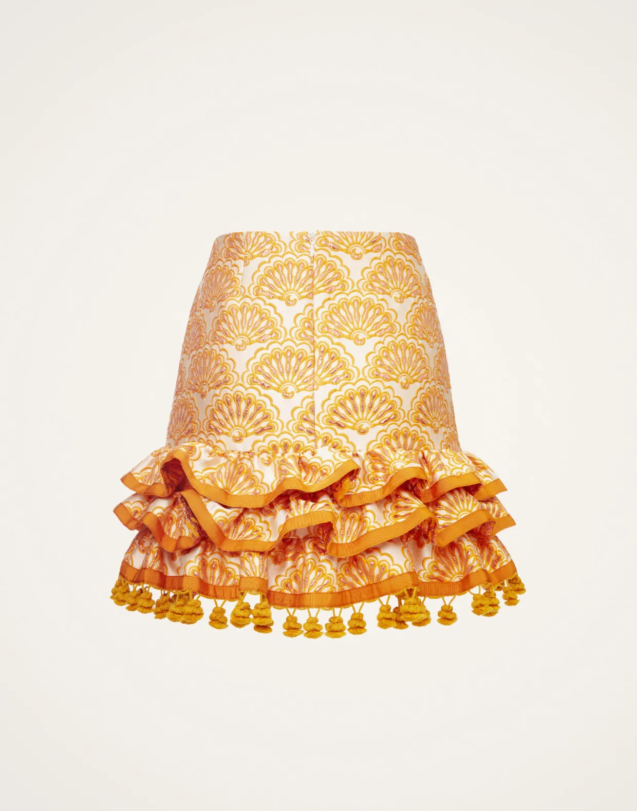 Pincho Mini SkirtFans Gold in Jacquard
