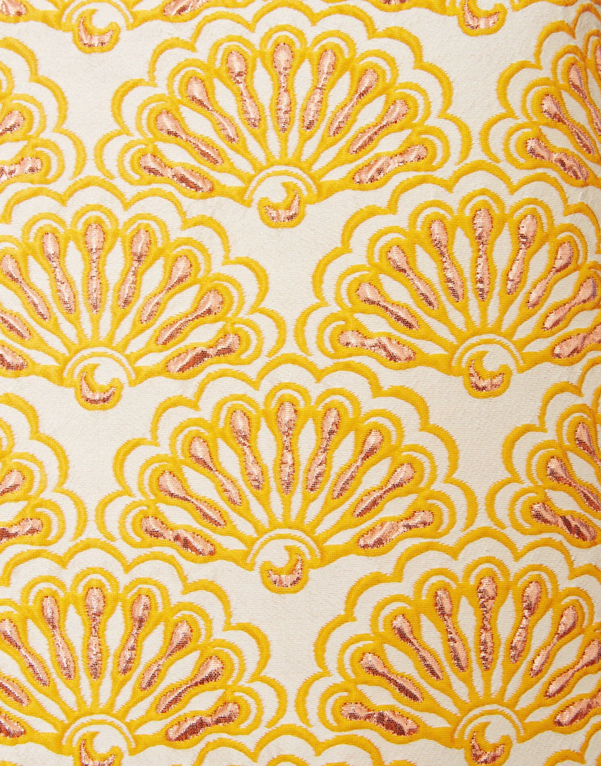 Pincho Mini SkirtFans Gold in Jacquard