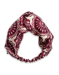 Pinup HeadbandFans Purple in Twill