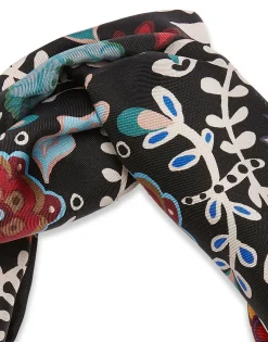Pinup HeadbandFire Flower in Twill