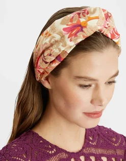 Pinup HeadbandHottie Cream in Embroidered Organza