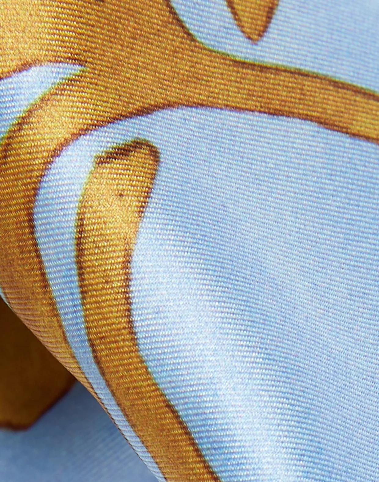 Pinup HeadbandTangle Light Blue in Twill
