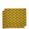 Placemat Set Of 2Como Fish Yellow in Linen