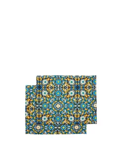 Placemat Set Of 2Confetti Blu in Linen