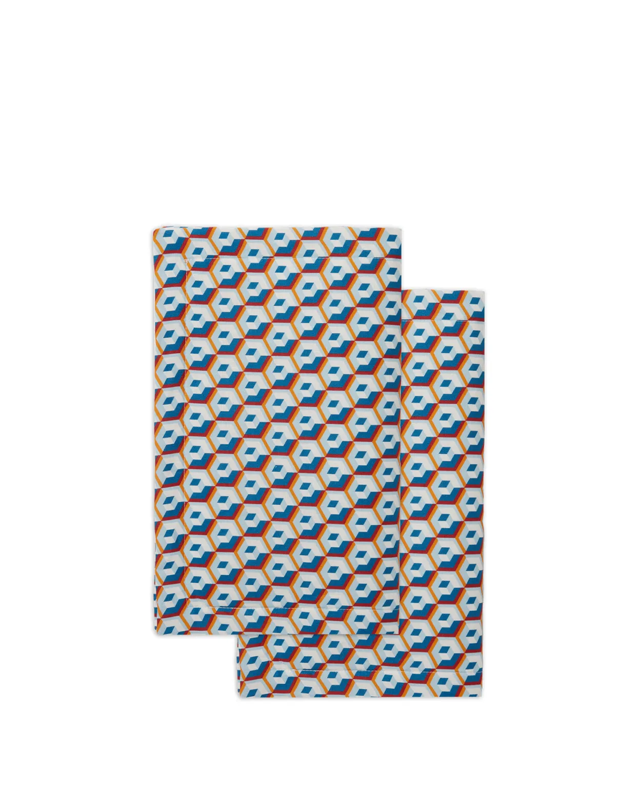 Placemat Set Of 2Cubi Blu in Linen