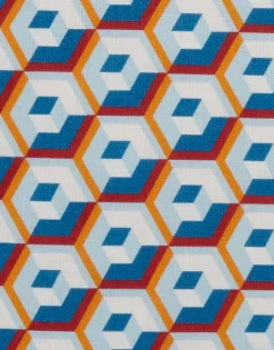 Placemat Set Of 2Cubi Blu in Linen