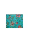 Placemat Set Of 2Dragon Flower Turchese in Linen