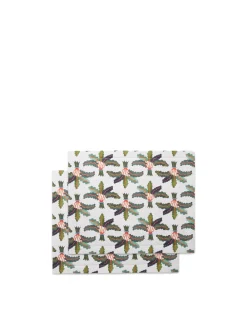 Placemat Set Of 2Palms in Linen