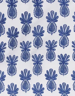 Placemat Set Of 2Pineapple Blu in Linen
