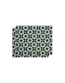 Placemat Set Of 2Plaza Small Light Blue in Shot Cotton