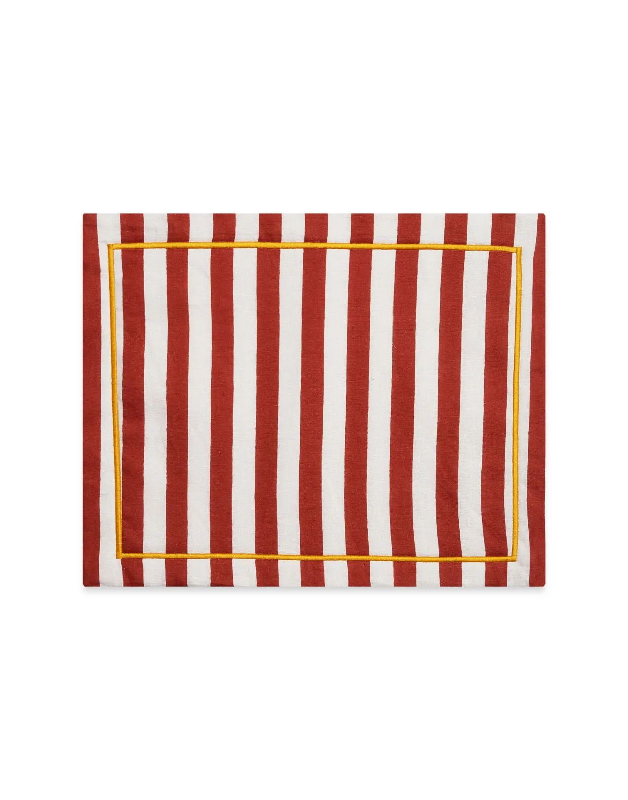 Placemat Set Of 2Riviera Brick in Linen