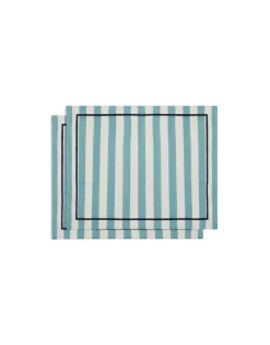 Placemat Set Of 2Riviera Sky Blue in Linen