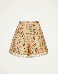 Playa ShortsPrimavera Cream in Tweed With Tassels
