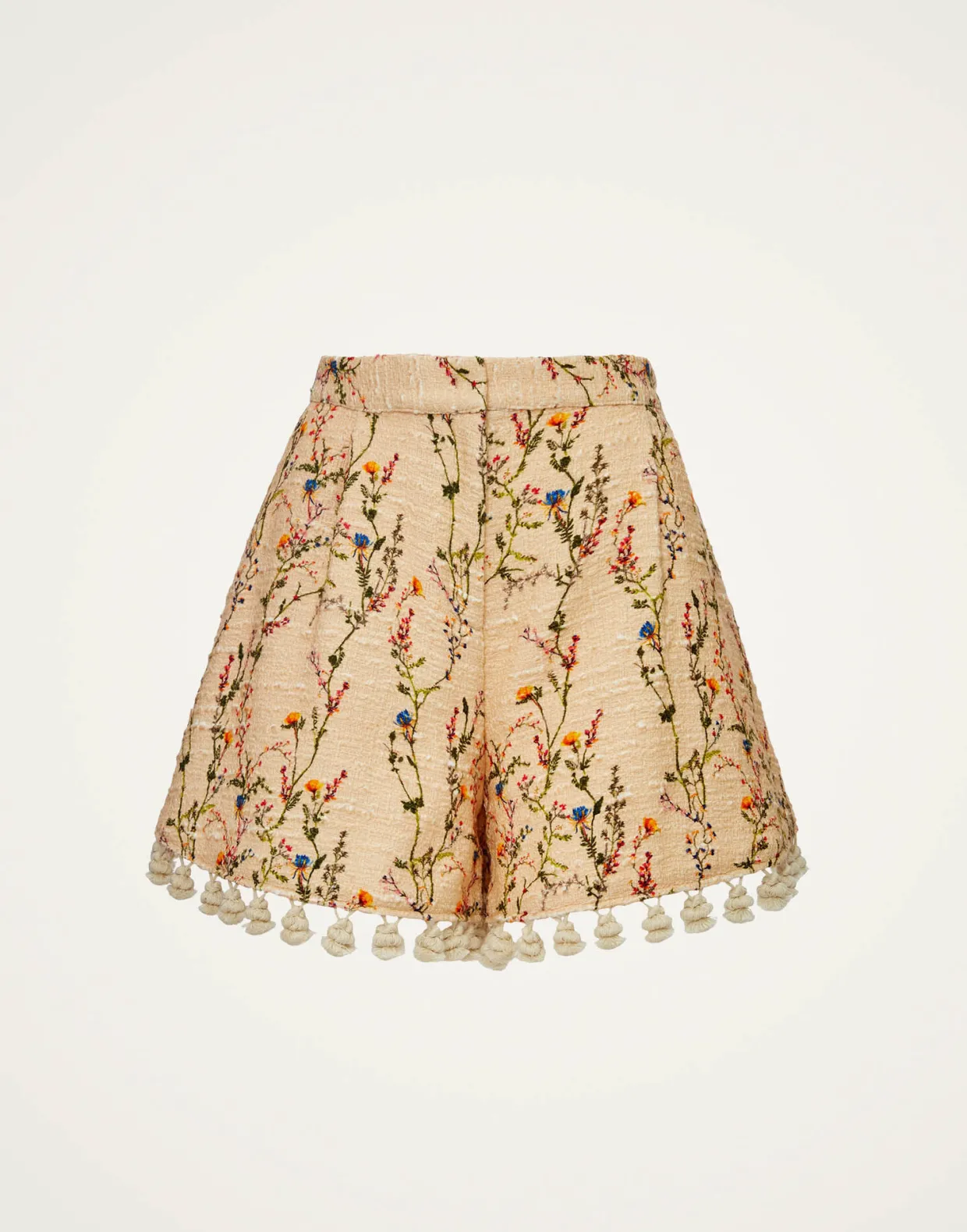 Playa ShortsPrimavera Cream in Tweed With Tassels