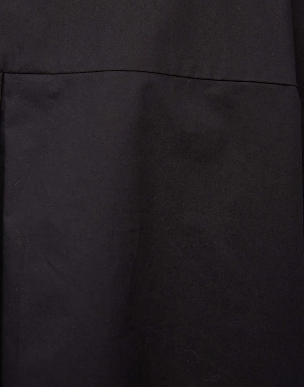 Poet ShirtSolid Black in Cotton Poplin
