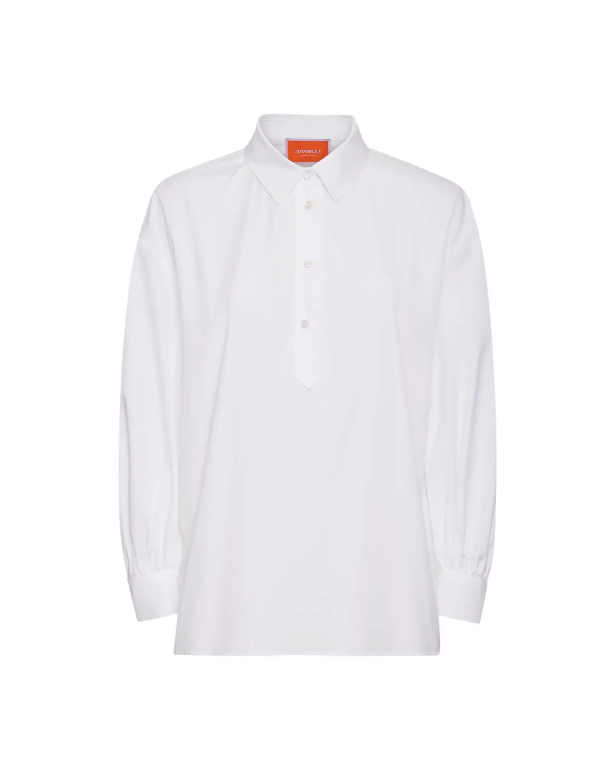 Poet ShirtSolid White in Tailor Poplin