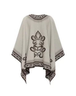 PonchoHerald Cream in Herald Chiné
