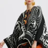 PonchoMix Tiles Black in Wool