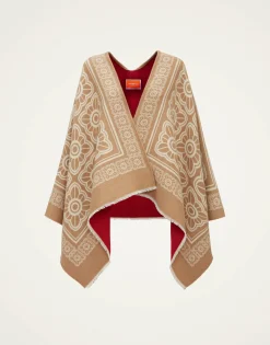 PonchoMix Tiles Camel in Wool