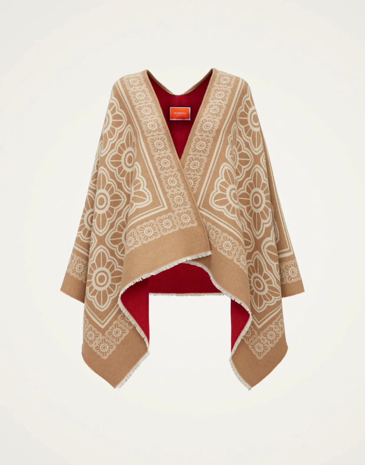 PonchoMix Tiles Camel in Wool