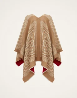 PonchoMix Tiles Camel in Wool