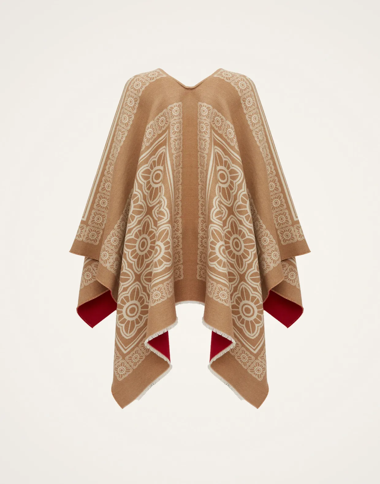 PonchoMix Tiles Camel in Wool