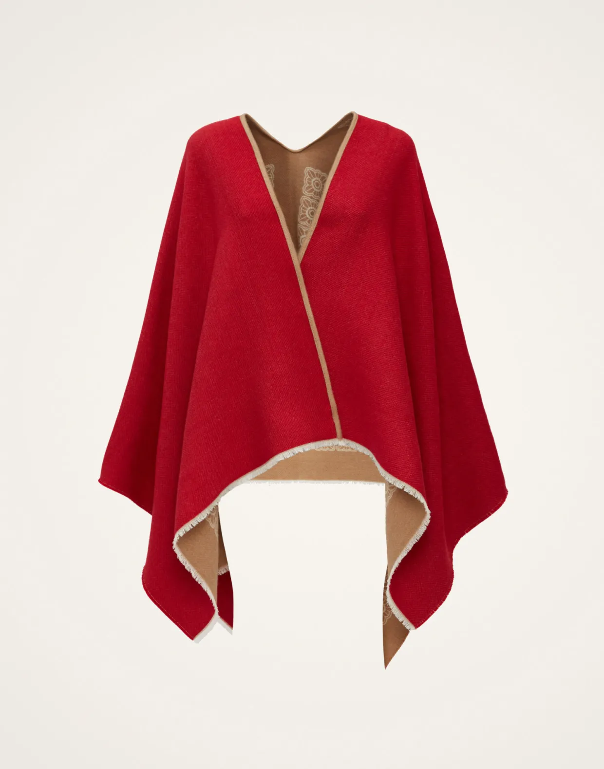 PonchoMix Tiles Camel in Wool