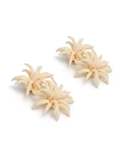 Primavera EarringsSolid Ivory in Acrylic Resin