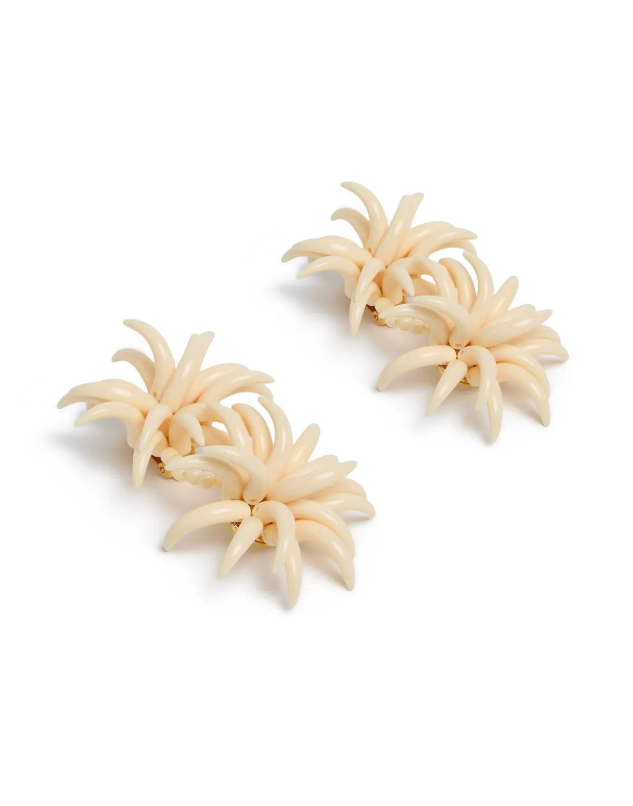 Primavera EarringsSolid Ivory in Acrylic Resin