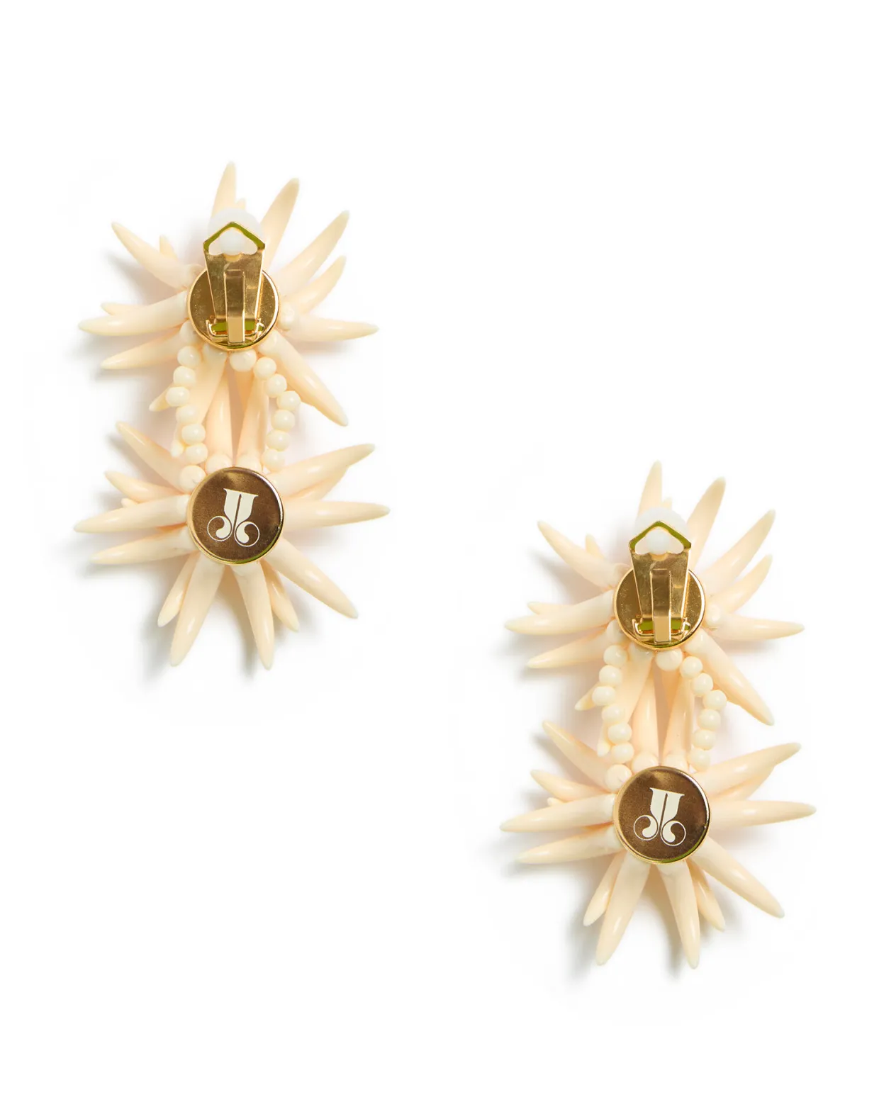 Primavera EarringsSolid Ivory in Acrylic Resin