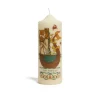 Printed Pillar CandleThe Mermaid Multicolor in Wax