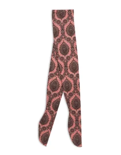 Printed TightsOltrarno Pink in Stretch Nylon