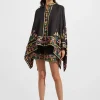 Pull-Up ShortsBorboni Plac&eacute;e Nero in Cotton Poplin